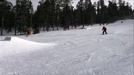 Chute au ski !