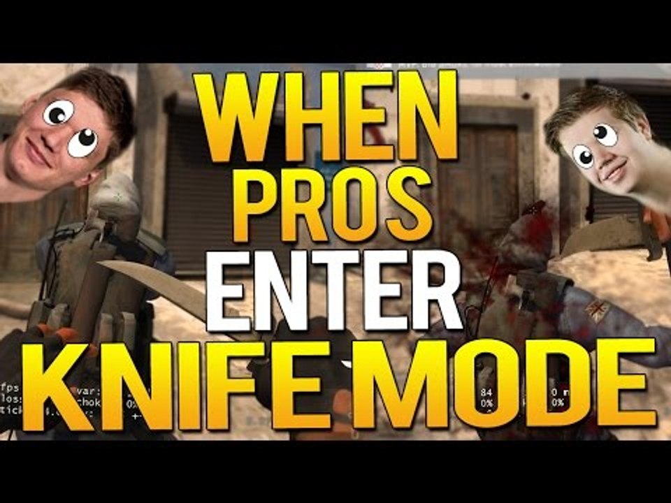 WHEN PROS ENTER KNIFE MODE![1v5 ACE KNIFE,SNEAKY KILLS] #CSGO