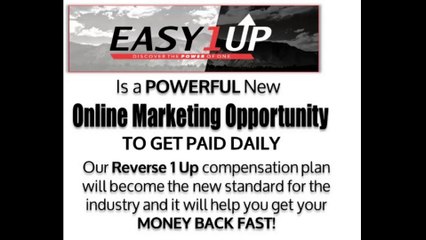 Make money with Easy1UP network marketing system