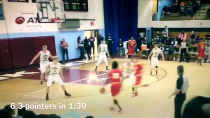 En plein match, un lycéen inscrit six paniers à 3-points en 90 secondes !