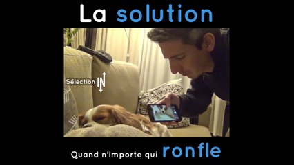 Comment faire arrêter n'importe qui de ronfler