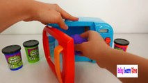 Colors For Children To Learn With Squishy Mesh Balls And Microwave Kitchen Toy Appliances