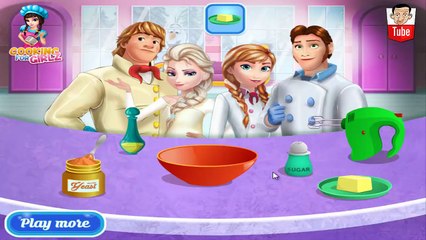 ᴴᴰ ღ Frozen Family Cooking Wedding Cake ღ - Anna Frozen & Princess Elsa Cooking Cake (ST)