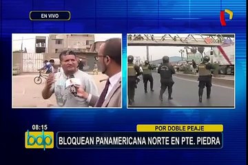 Puente Piedra: protesta contra nuevo peaje genera bloqueo en Panamericana Norte