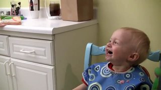 Baby Micah Laughing Hysterically in His High Chair