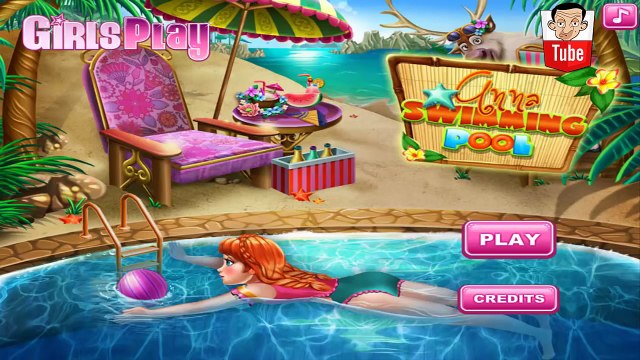ᴴᴰ ღ Frozen Princess Anna ღ - Anna Swimming Pool Game - Baby Video Games (ST)