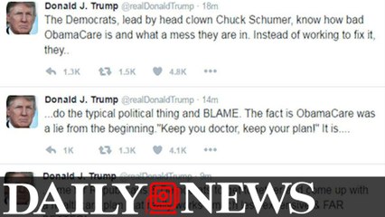 More Typos From President-Elect Donald Trump As He Blasts Obamacare