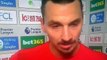 Zlatan Ibrahimovic post Match interview vs West Bromwich 2 0 Manchester United ☺