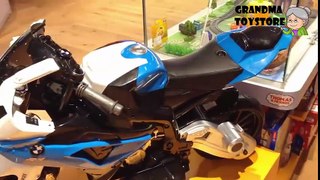 Unboxing TOYS ReviewDemos - BMW electric toy motorcycle for big kids to ride
