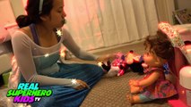 BAD BABY ELSA VS BAD BABY ALIVE w/ FROZEN ANNA MINNIE MOUSE TOY FREAKS OUT!