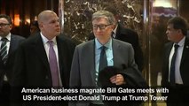 Bill Gates meets with US President-elect Trump