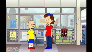 Caillou asks for a toy drum and gets grounded