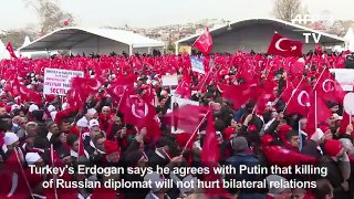 Turkey, Russia agree killing won't harm cooperation[2]