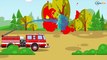The Red Bulldozer and Excavator - Construction Trucks Video - World of Cars for children