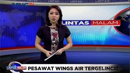 Pesawat Wings Air Tergelincir