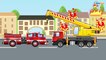El Camión de bomberos es Rojo infantiles - Carritos para niños - Caricatura de carros