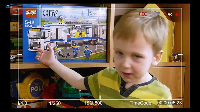 Lego City Mobile Police Unit 60044 — Unboxing and Play. Cartonka Channel