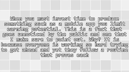 Look Beyond Mobile App Development For Producing Income