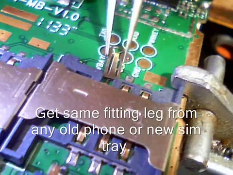 How to repair broken sim jacket without replacing full sim card holder