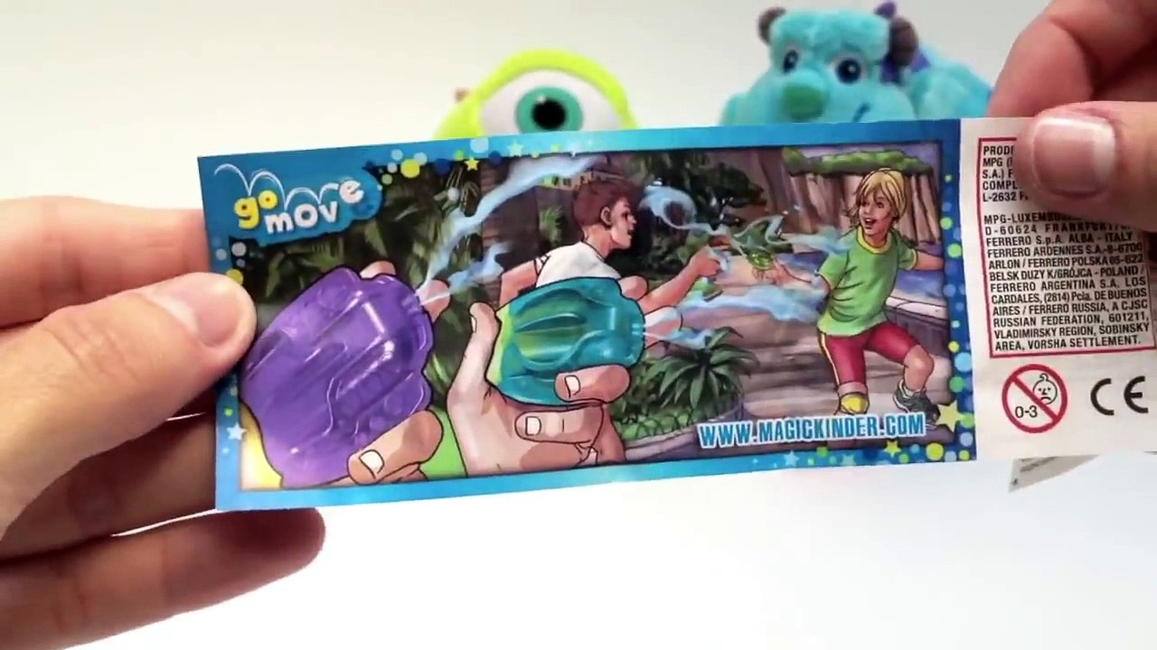 Surprise Eggs Monsters University Familiar Pack - Kinder Surprise Eggs Unboxing