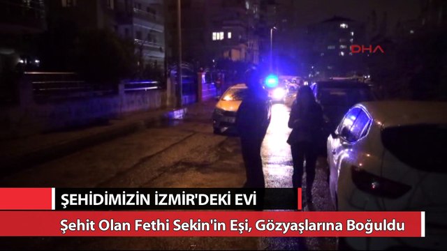 Şehidin evine bayraklar asıldı