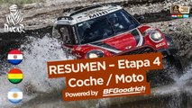 Resumen de la Etapa 4 - Coche/Moto - (San Salvador de Jujuy / Tupiza) - Dakar 2017