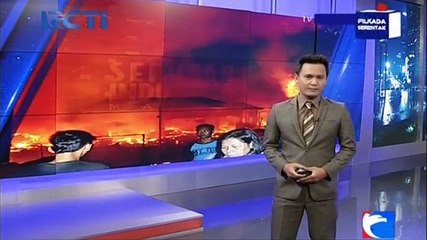 Kebakaran Melanda Pemukiman Dekat Stasiun Kota