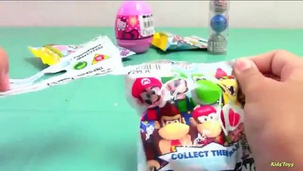 Hello Kitty Surprise Eggs Mario Kart Wii Squishy Moshi Monsters Surprise Bags 2