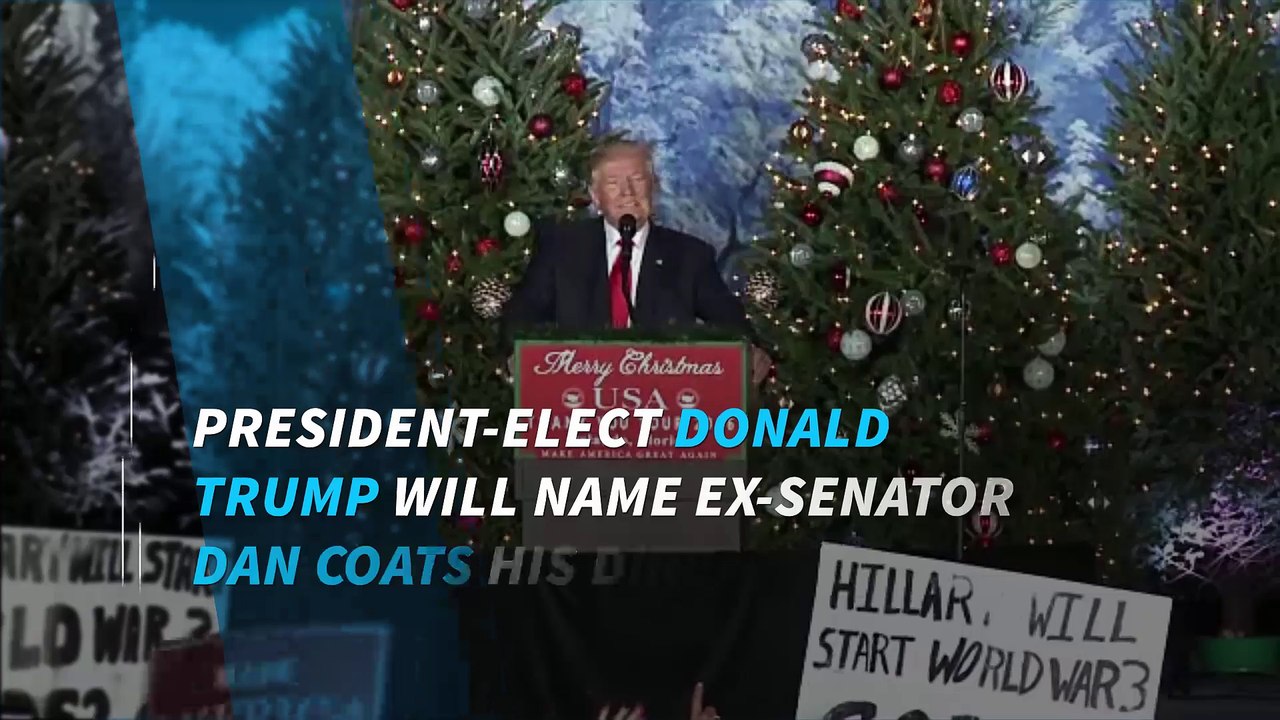 Trump to nominate ex-senator Dan Coats for director of national intelligence