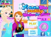 Frozen Elsa Washing Clothes For Anna - Disney princess Frozen - Best Baby Games For Girls