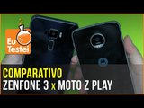 Batalha de qualidade: moto Z Play ou Zenfone 3? - Vídeo Comparativo EuTestei Brasil