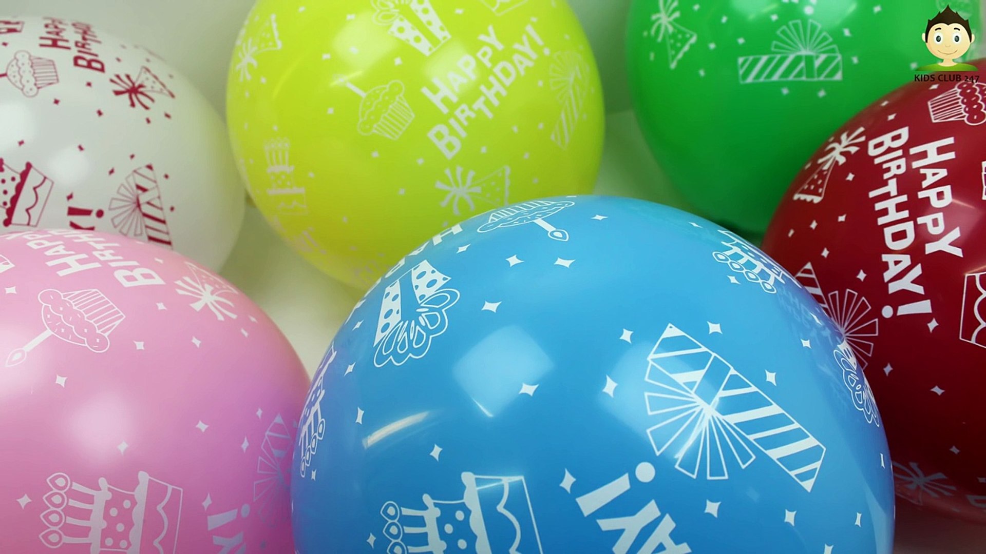 Birthday Balloons Popping For Kids Bunch o Balloons Popping Show Learn  Colors Balloons Baby Song Fun – Видео Dailymotion