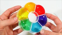 DIY Como hacer un arcoiris en cilindro tubo - jelly slime clay