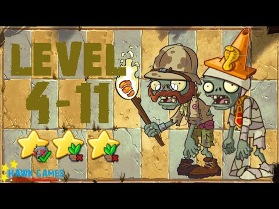 [v1.0.81+] Plants vs. Zombies: All Stars - Ancient Egypt Level 4-11 [4K 60FPS]