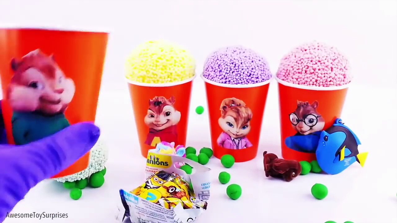 Mickey Mouse Clubhouse Alvin and the Chipmunks Clay Foam Play-Doh Dippin Dots Learn Colors Episodes