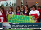 Continúa en Argentina ola de despidos masivos