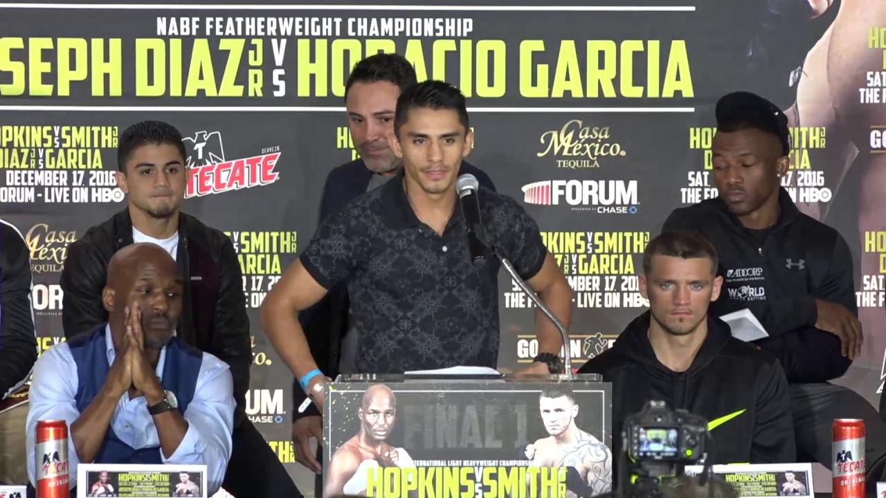 #Final1 Co-Main Event Fighter Horacio Garcia speaks at the press conference