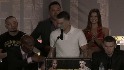 Roy Tapia speaks at the #December16 Fight Press Conference @HBOLatino