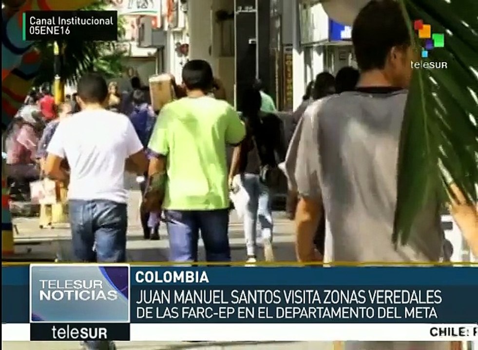 Colombia: visita Santos zona veredal de las FARC-EP en La Guajira