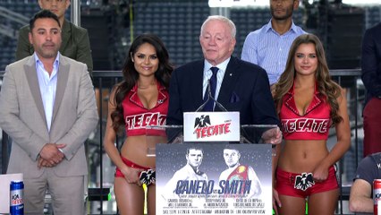 VIDEO: Jerry Jones | Canelo Smith Final Press Conference #CaneloSmith #boxing #ringtv #goldenboypromotions