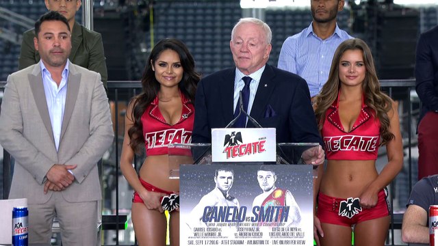 VIDEO: Jerry Jones | Canelo Smith Final Press Conference #CaneloSmith #boxing #ringtv #goldenboypromotions