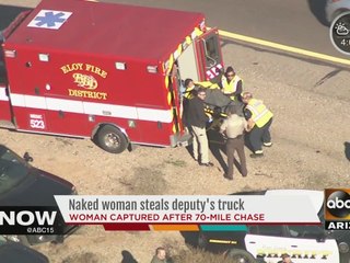 Naked woman steals MCSO pick-up truck