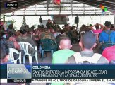 Colombia: Santos niega retrasos en trabajos de zonas veredales