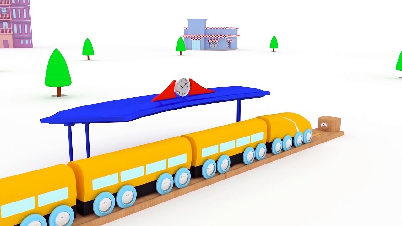 Learn colors with trains and Dino the Dinosaur   Educational cartoon for children & toddlers