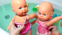 2 Maia Swimming Baby Dolls and LEARNING COLORS - Children's Educational Video # 1