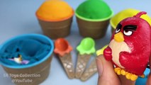Play Doh Ice Cream Surprise Toy Masha and the Bear Angry Birds Donald Duck Zootopia Minnie Mouse