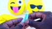 Play Doh Emoji Smiling Face Heart Shaped Eyes Surpise Frozen Elsa Hello Kitty MLP