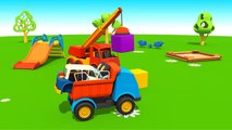 Leo's POLICE CAR - Kid's 3D Educational Construction Cartoons for Children (мультики на английском)