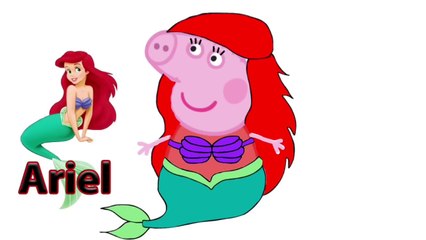 Peppa Pig English Little Mermaid Characters