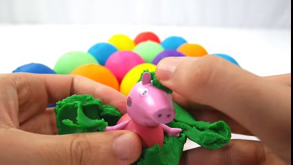 Download Video: LEARN COLORS for Children w_ Play Doh Surprise Eggs Peppa Pig Batman Cars HULK Toys Playdough 4 Kids